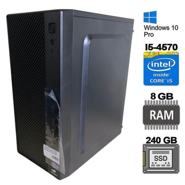 Imagem de Computador Core I5 4570 Gen 4, Memoria 8Gb Ssd 240Gb Win 10