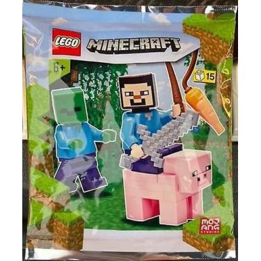 Imagem de Conjunto de películas Toy LEGO Minecraft Steve, Zombie and Pig 66210 -