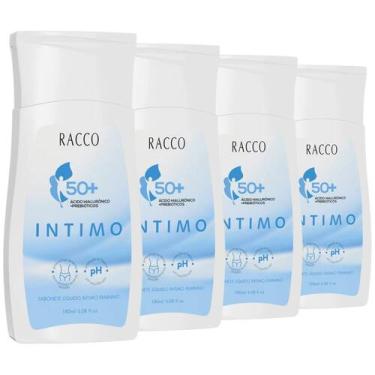 Imagem de Kit c/ 4 Sabonete Líquido Íntimo Feminino 50+ Racco 180ml
