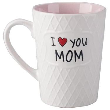 Imagem de Caneca de café Pilipalaboom I Love You Mom 480 ml de cerâmica