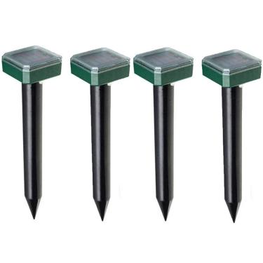 Imagem de Repelente Solar Ultrassonico Kit 4 Uni  Anti Inseto Escorpiao Cobra Rato Cobras Roedores Jardim Quintal