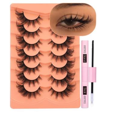 Imagem de Cílios postiços ALICROWN Mink Cat Eye Fairy Wispy 7 pares - ALICROWN H