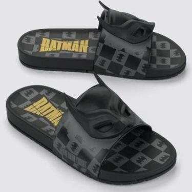Imagem de Chinelo Infantil Batman Grendene Kids Menino - Preto - 34-Feminino