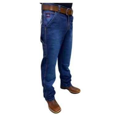 Imagem de Calça Masculina Jeans Carpinteira Country Os Boiadeiros 100% Algodão R