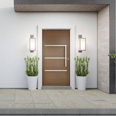 Imagem de Porta Lambril Pivotante com Puxador e Friso Direita 220x120cm Topsul Esquadrisul