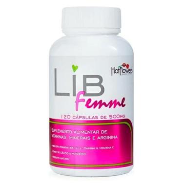 Imagem de Suplemento Alimentar Lib Femme Cápsula Vitaminas Mineiras e Arginina -