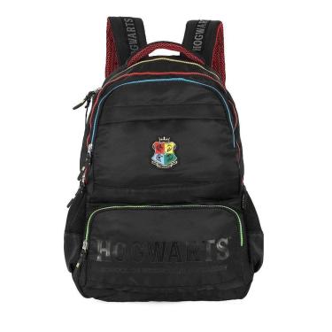 Imagem de Mochila de Costas Luxcel Harry Potter Hogwarts Logo Preto