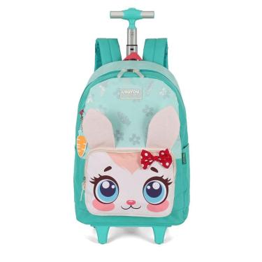 Imagem de Mochila de Rodinhas Luxcel Com Alça Up4You Pet Cute Verde