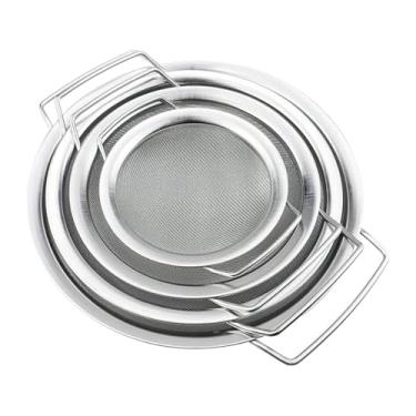 Imagem de ＫＬＫＣＭＳ 4 peças de filtros de tinta de malha fina de aço inoxidável, telas de malha fina, substituição, peneira de alimentos para filtragem de tinta, peneiras