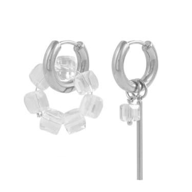 Imagem de Brincos de argola de ouro para mulheres, moderno, coração, pérola, círculo, pequeno, redondo, brincos pendurados, joias modernas, presentes de festa de casamento, Medium, Metal, Sem pedra preciosa