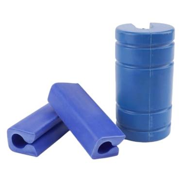 Imagem de Protetor de popa de motor de popa marítimo barco com travas de parada de direção para Yamaha Mercury Johnson Evinrude reboque de motor ou transporte borracha azul