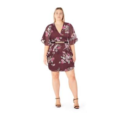 Imagem de City Chic Vestido feminino plus size - Aisha, Roxo floral, 54