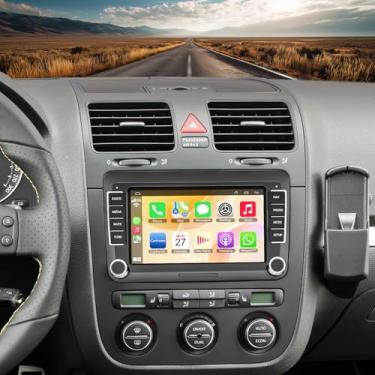 Imagem de Android 13 estéreo automotivo para Volkswagen VW Passat/Golf/Jetta/Tiguan, suporte para carro sem fio e Android Auto, tela sensível ao toque IPS de 7 polegadas, rádio VW com GPS, WiFi, rádio FM +