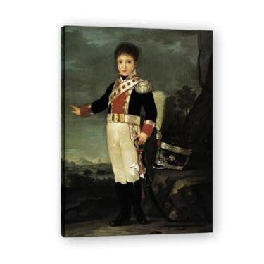Imagem de Vitalidade e Espírito Francisco De Goya Impressão em tela romântica espanhola - Obra-prima do influente pintor romântico 59,9 x 84 cm emoldurado