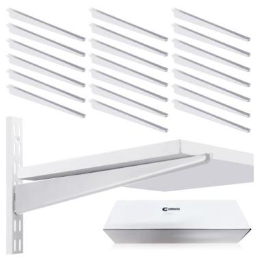 Imagem de Suportes de prateleira CroBlissful 16,5 polegadas Heavy Duty White x20