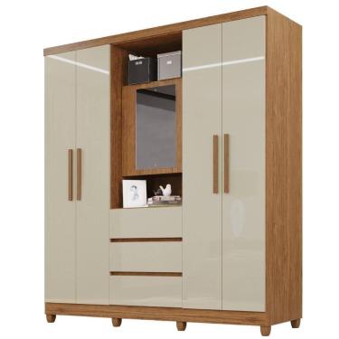 Imagem de Guarda-roupa De Casal Giga 5 Portas 3 Gavetas