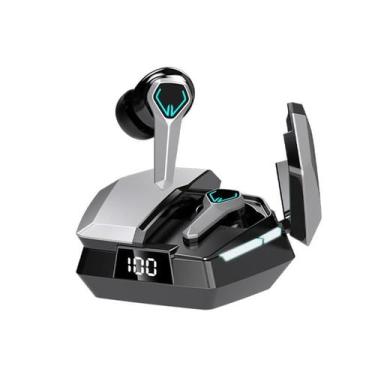 Imagem de Fone de ouvido sem fio Bluetooth para jogos Delay Silver, sem jogos - 