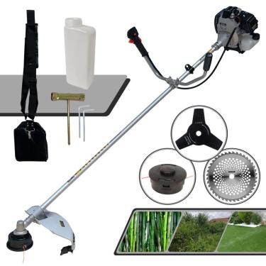 Imagem de Roçadeira Toyama Tbc43h 43cc 1,7hp 2t + Faca 40 Dentes Vídea