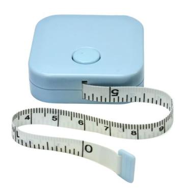 Imagem de Trena Fita Metrica 150 Cm Corporal Saude - LOVE SAUDE, AZUL QUADRADA