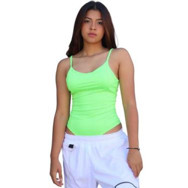 Imagem de Body Alcinha Básica Casual Tecido Suplex - Verde Neon - K'Gente, P