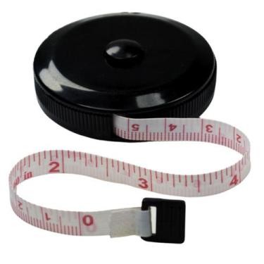 Imagem de Trena Fita Metrica 150 Cm Corporal Saude - LOVE SAUDE, PRETO