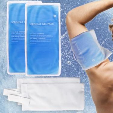 Imagem de Pacotes de gelo em gel HI FINE CARE 28x13cm, pacote com 2 capas