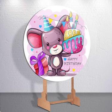 Imagem de Decoração infantil festa com painel redondo capa Animais Diversos Cute