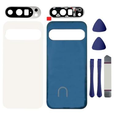 Imagem de Substituição de vidro traseiro para Pixel 9 Pro com lente de câmera traseira para Google Pixel 9 Pro, capa traseira + fitas de pré-instalação + ferramentas (não adequado para Pixel 9/9 Pro XL