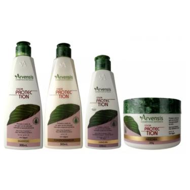 Imagem de Kit Completo Color Protection Arvensis Shampoo Condicionador Máscara leavein