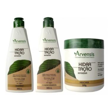 Imagem de Kit Arvensis Hidratação Shampoo Condicionador Mascara 500g