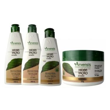 Imagem de Kit Arvensis Hidratação Shampoo Condicionador Leave-in Mascara 250g
