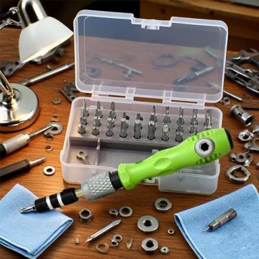 Imagem de Conjunto de chaves de fenda e kit de soquete, 32 peças, conjunto de chave de fenda multifuncional de precisão, chave de fenda múltipla 32 em 1 para casa, eletrônicos, emergência de carro e garagem