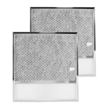 Imagem de Filtro de capô de alumínio com lente de luz compatível com capôs Air-O 1200 e outros, tela de graxa de exaustão de cozinha de 28 x 30,5 x 3/20.3 cm, filtro de lente de luz de graxa reutilizável, 2