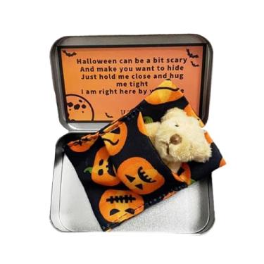 Imagem de Ursinhos de bolso minúsculos, Urso de bolso,Boneca de pelúcia de Halloween | Conjunto de cartões de abraço de urso de bolso pequeno, boneca de pelúcia para festa de Halloween, brinquedo de boneca de p
