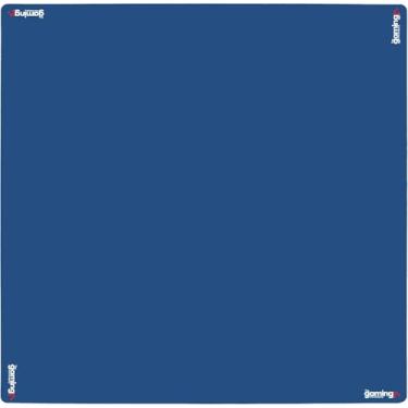 Imagem de The Gaming Mat Company Mahjong Mat. 33" x 33" Blue with Stitched Edge Premium Square Playmat for Poker, Dominoes & Bridge, Professional Mahjong Table Cover, Poker Table Top, Card Game Mat