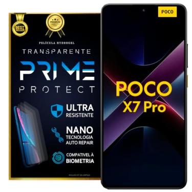 Imagem de Película Hidrogel Comp. Poco X7 Pro Transparente Ou Fosca (Transparente)