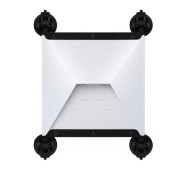 Imagem de Suporte Veicular para Starlink Mini com 4 Ventosas Laváveis e Reutilizáveis – Fixação Forte, Instalação Robusta e Segura para Uso Interno no Vidro do Carro (Preto)