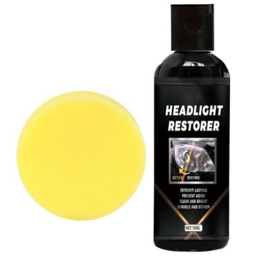 Imagem de Limpador de farol de carro | Kit de recondicionamento de farol automotivo | Agente de polimento de farol, reparo de limpeza de lente de farol automático, limpador de alto brilho, para caminhões de