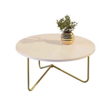 Imagem de Mesa De Centro Jb 8006 Luxo Pe Dourado - Moveis Jb