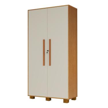 Imagem de Armário Multiuso 100% Mdf 2 Portas C/ Chave Dream Off White/naturale