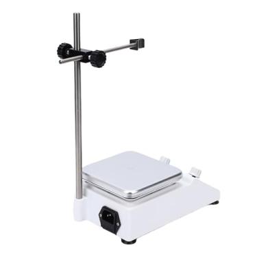 Imagem de ASHATA Misturador Agitador Magnético Com Barra de Agitação, 300 a 2600PRM Misturador Magnético Agitando Placa de Aquecimento Com Capacidade de 2000ml, Liga de Alumínio, para Pesquisa de Experimentos