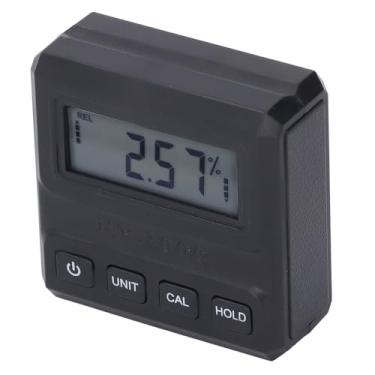 Imagem de Garosa Medidor de ângulo Digital, Caixa de Nível Eletrônico ABS Com Retenção de Dados para Reparo e Usinagem Automotiva Em Marcenaria, Precisão de 0,05° Faixa de Medição de 4 X 90°