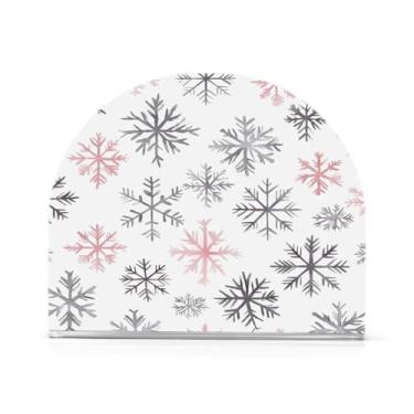 Imagem de Porta-guardanapos de flocos de neve de Natal para mesas - Porta-guardanapos para cozinha, porta-guardanapos de mesa, porta-guardanapos de coquetel, porta-guardanapos de papel334