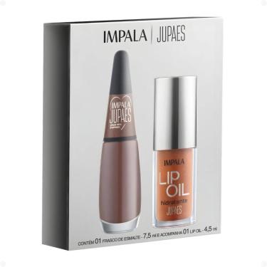 Imagem de Kit Impala Ju Paes Virando O Jogo Peça Rara: 1 Esmalte Cremoso e 1 Lip Oil Hidratante