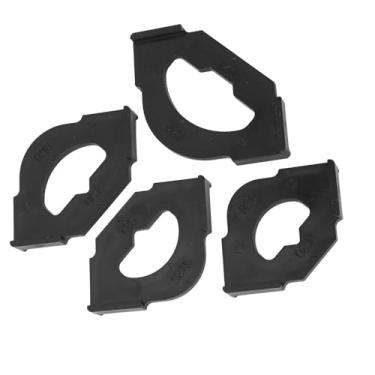 Imagem de WALFRONT Modelo de Raio de Canto do Roteador R40T40, R30T30, R25T25, Gabarito de Roteador de Plástico 4PCS para Marcenaria, Feito para Precisão e Segurança, Conjunto Multifuncional para