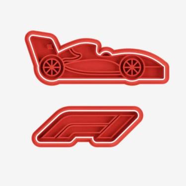Imagem de Cortador Biscoito Molde Forma FORMULA 1 Marcador Carimbo Pasta America