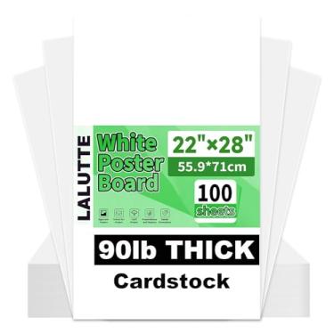 Imagem de Quadro de pôster branco de 56 x 71 cm, adequado para artesanato escolar, desenho (branco, 56 x 71 cm - 100 peças)