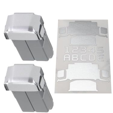 Imagem de WRAPGRADE Adesivos de pele compatíveis com duas baterias DJI Mini 5 Pro (Airforce Prata)