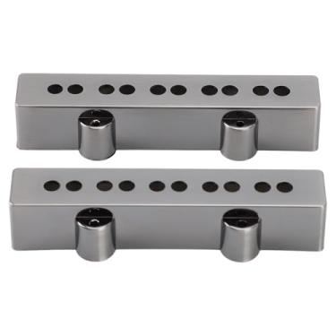 Imagem de Cryfokt Capa de Captador de Guitarra Baixo de 5 Cordas, Forte, Acessórios de Substituição de Plástico Banhado a Cr, 2 Peças para Músicos, Fabricantes de Faça você Mesmo