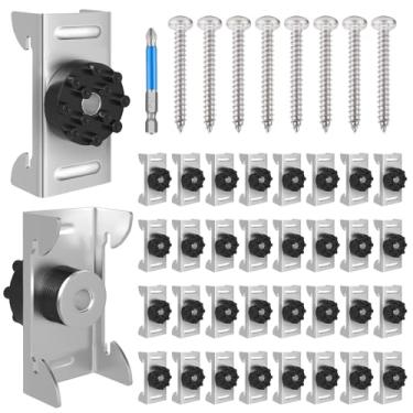 Imagem de Pacote com 100 clipes de isolamento de som com parafusos de montagem, isolamento acústico de teto para apartamentos que reduzem efetivamente os problemas de vizinhos barulhentos de vibração do teto